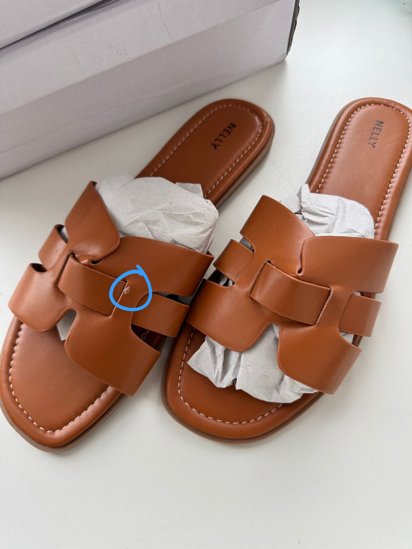 Damen Sandalen Braun – Flecht-Design