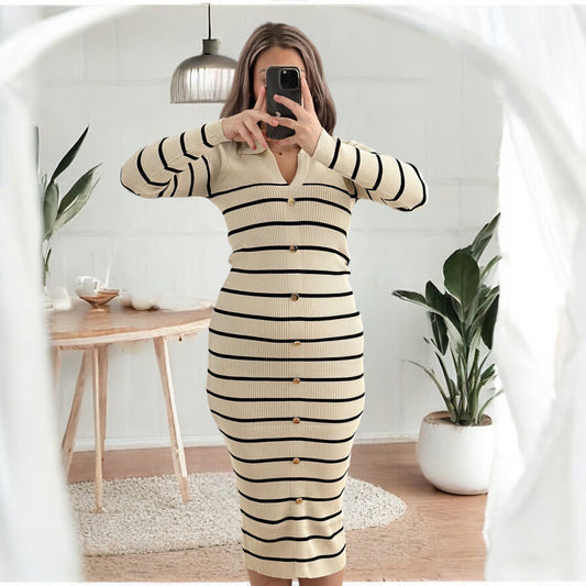 Strickkleid Maxi