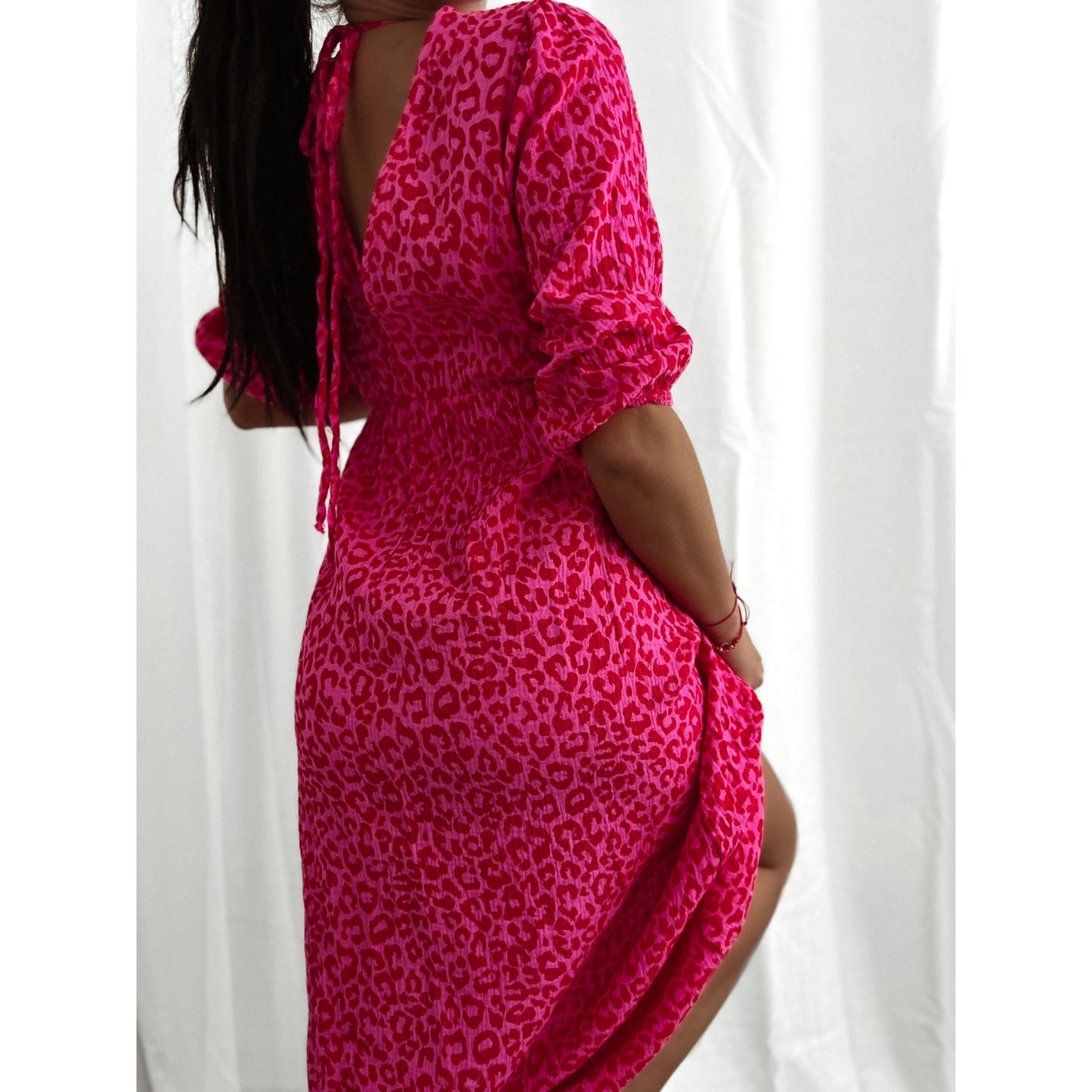 Musselin Kleid Maxi